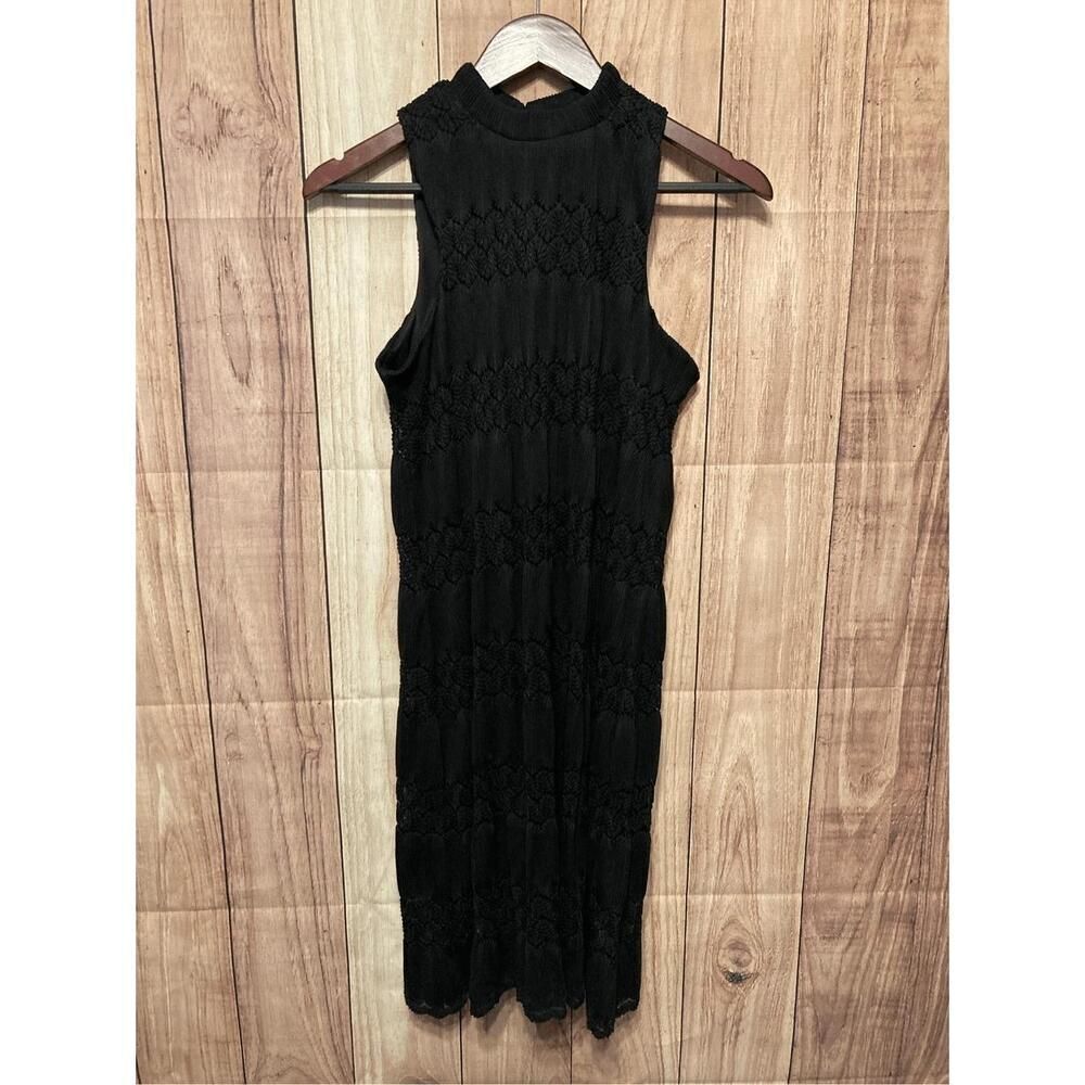 Halo Small NWT A-line knit dress black